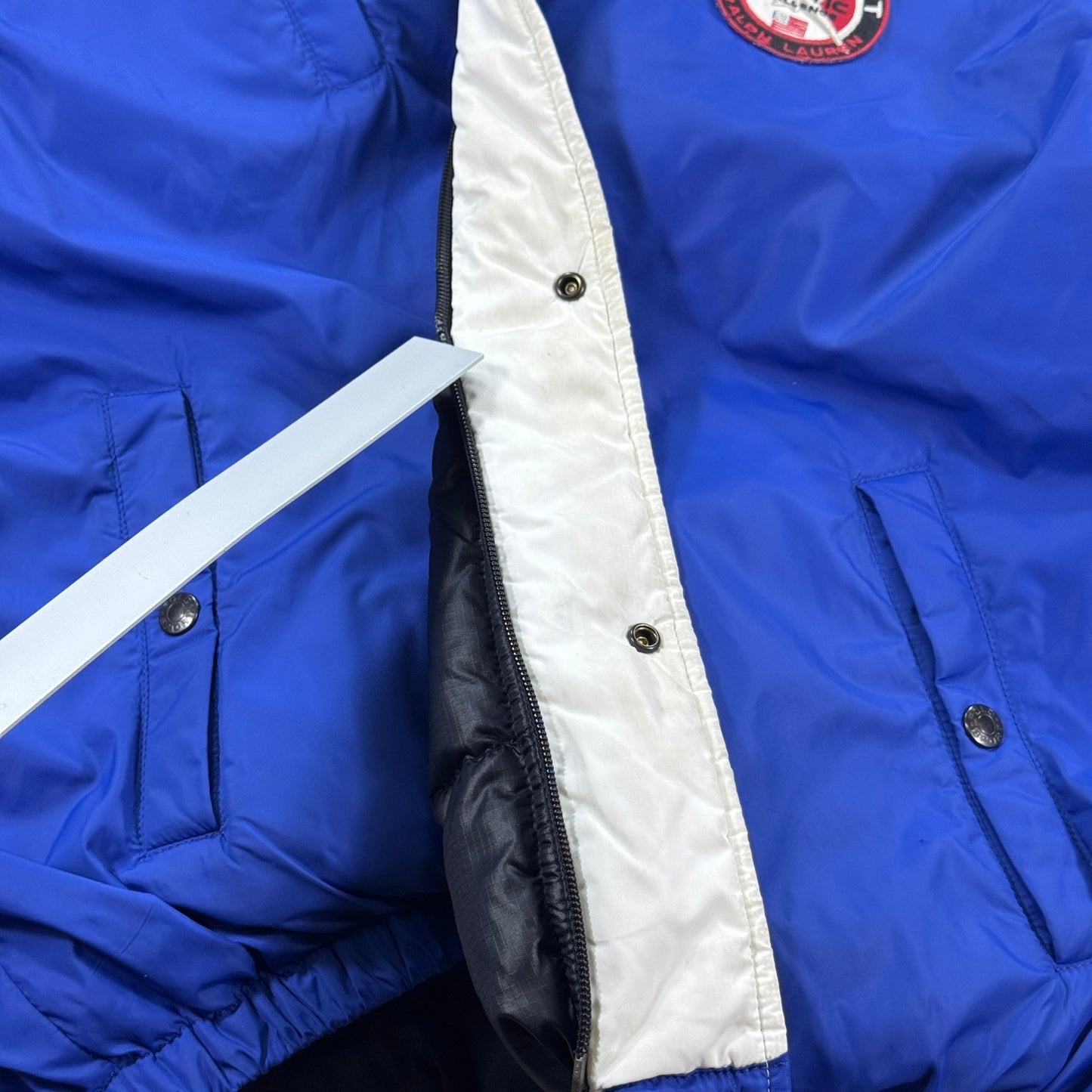 Vintage Arctic Challenge Coat Polo Sport Ralph Lauren Goose Down Mens XL Puffer