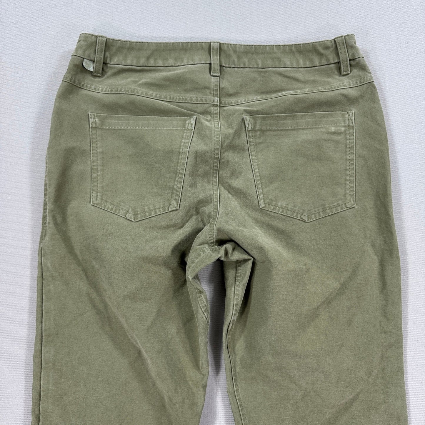 Lululemon ABC Classic Fit Khaki Pants mens Size 32 Olive Green Canvas