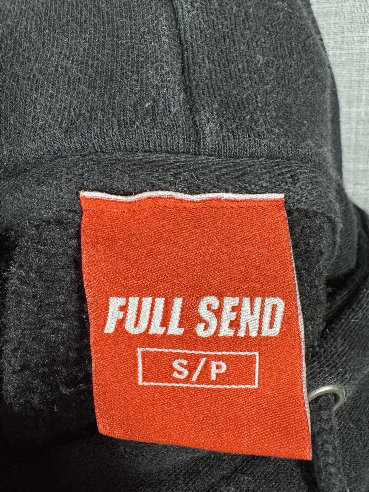 Full Send UFC Championship Hoodie Black Men’s Size Small Drawstring