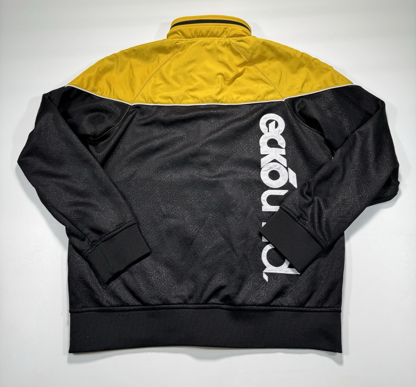 Ecko Unltd Full Zip Jacket Y2K Size Medium Utility Hood In Collar Graphic Print