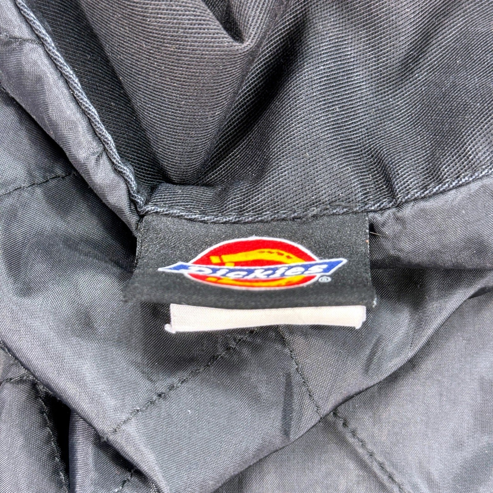 Dickies Eisenhower Work Jacket Mens 4XL Black Quilt Lined Coat Full Zip Up