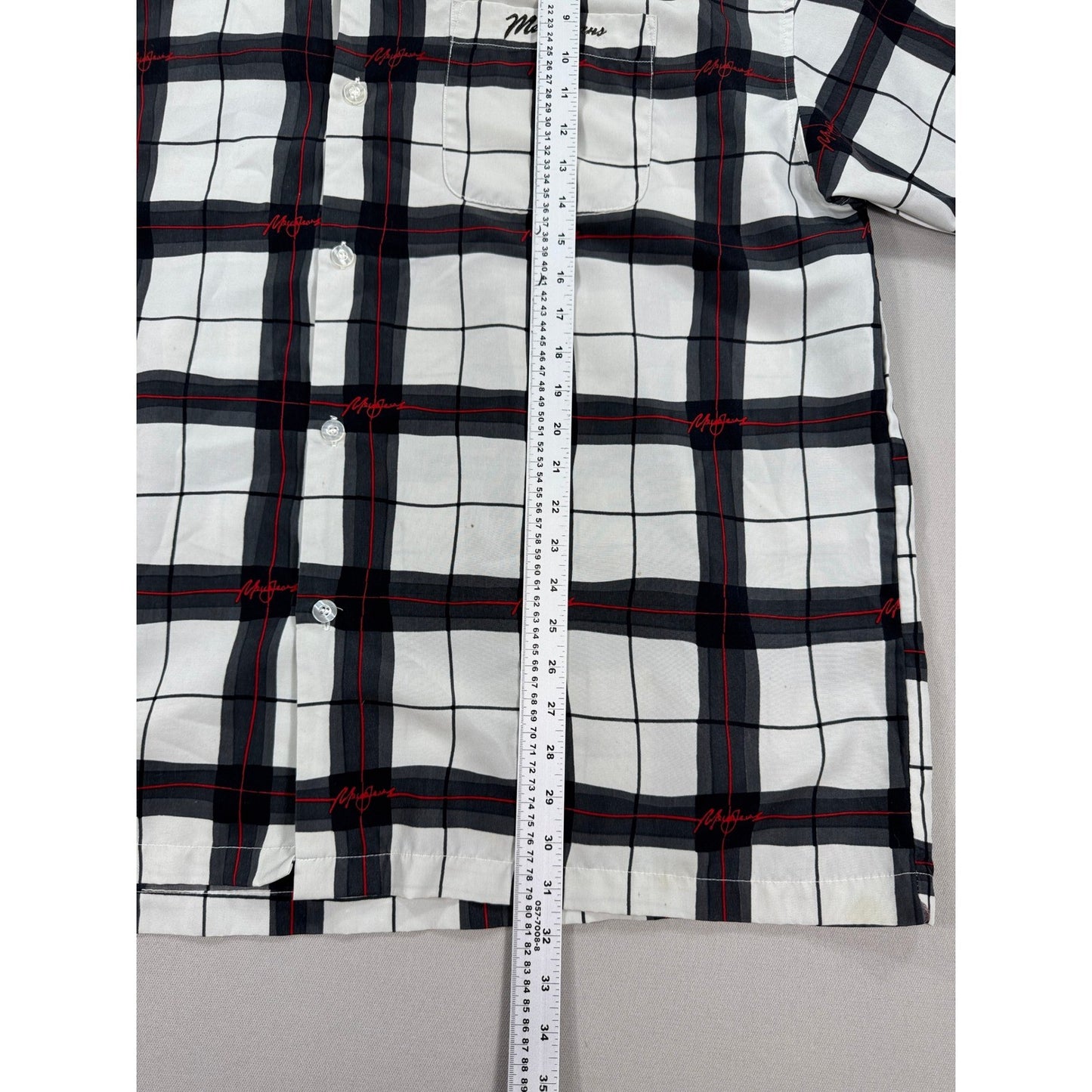 Mecca Jeans Company Shirt Button Up Short Sleeve Multicolor Plaid mens 2XL