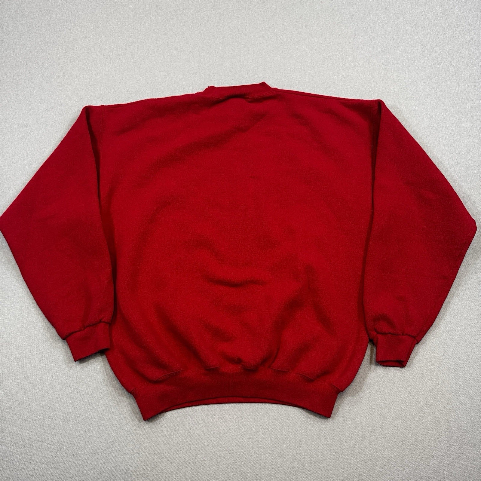 Disney Store Mickey Mouse Sweatshirt mens XL Red Pullover Crew Neck Made In USA