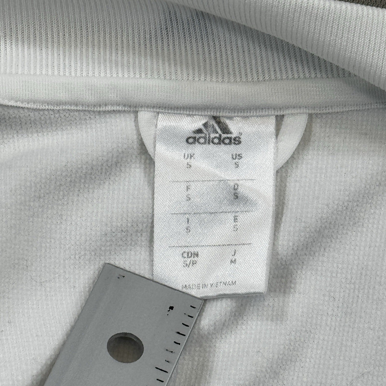 Adidas Real Madrid 2013/14 Anthem Jacket mens Small White Training Top Full Zip