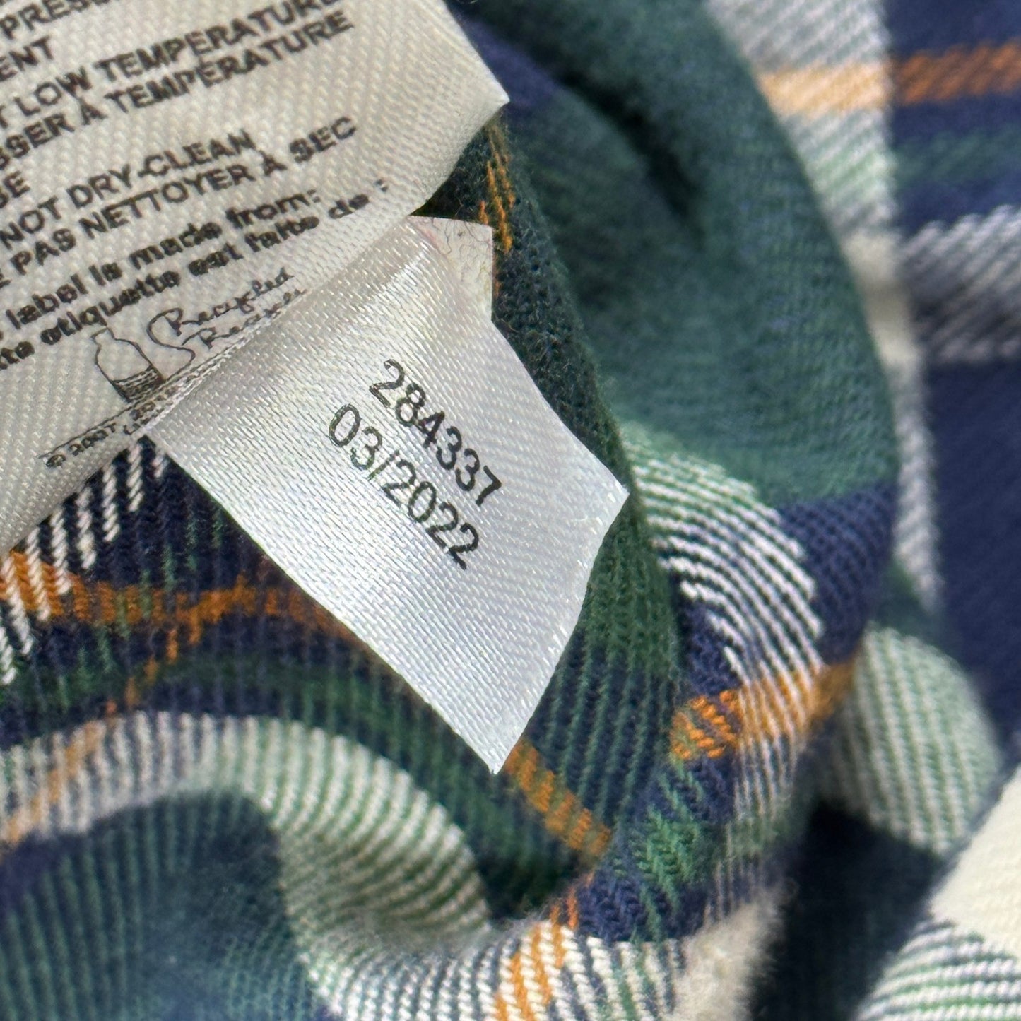 NWT Wind River Outfitters Mens Medium Flannel Shirt Plaid Button Down Green Blue