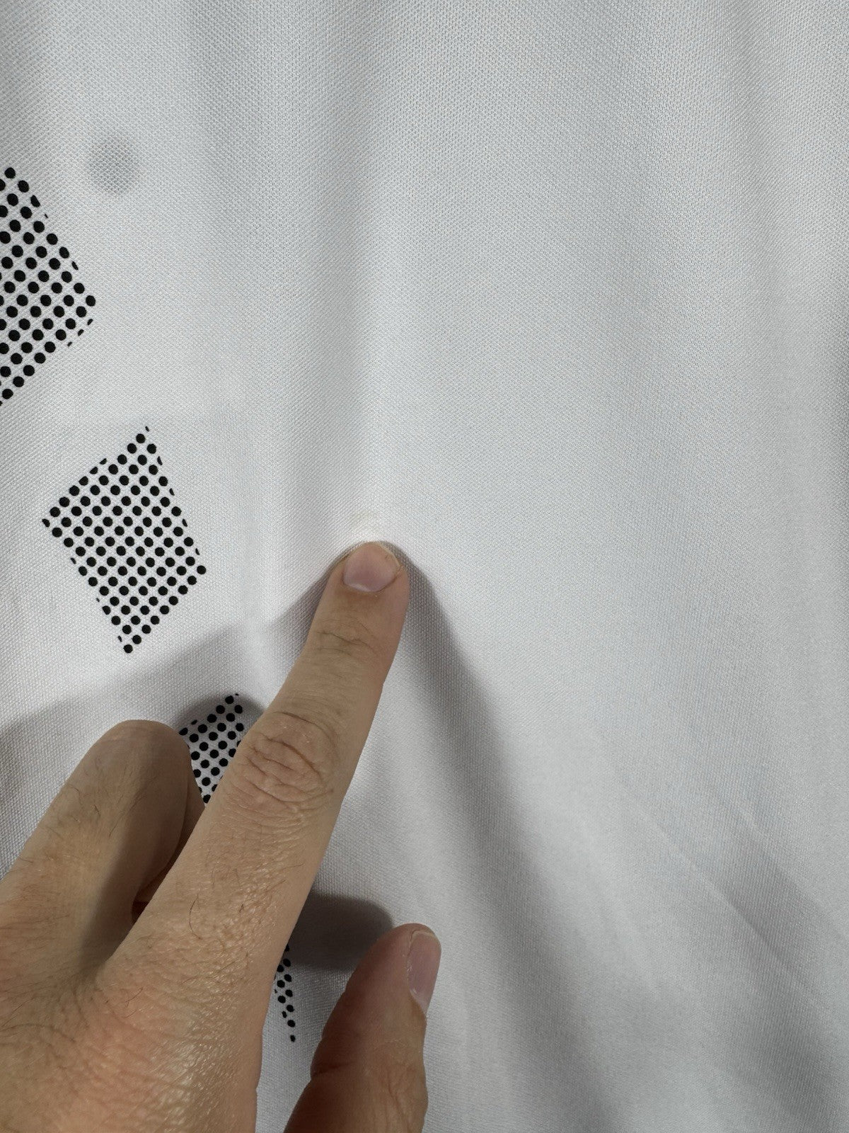 JAMIE SADOCK mens GOLF/POLO Black And White Size Large Geometric Pattern