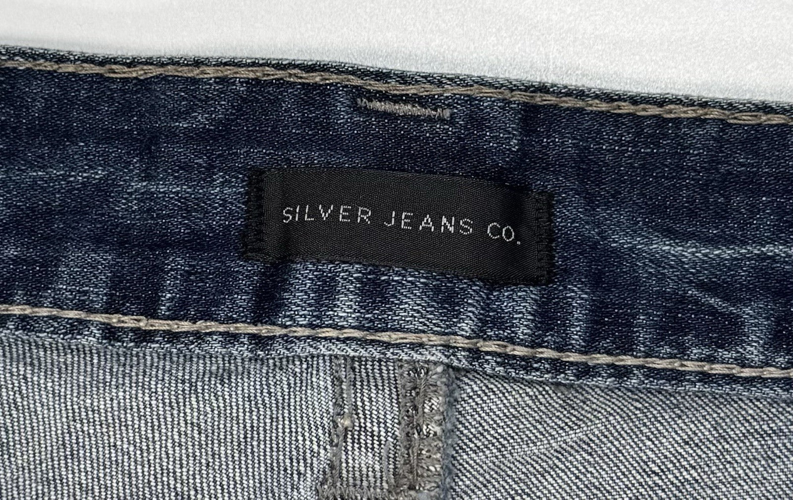 Silver Jeans Gordie Loose Fit Straight Leg Mens 38x32 Blue Relaxed