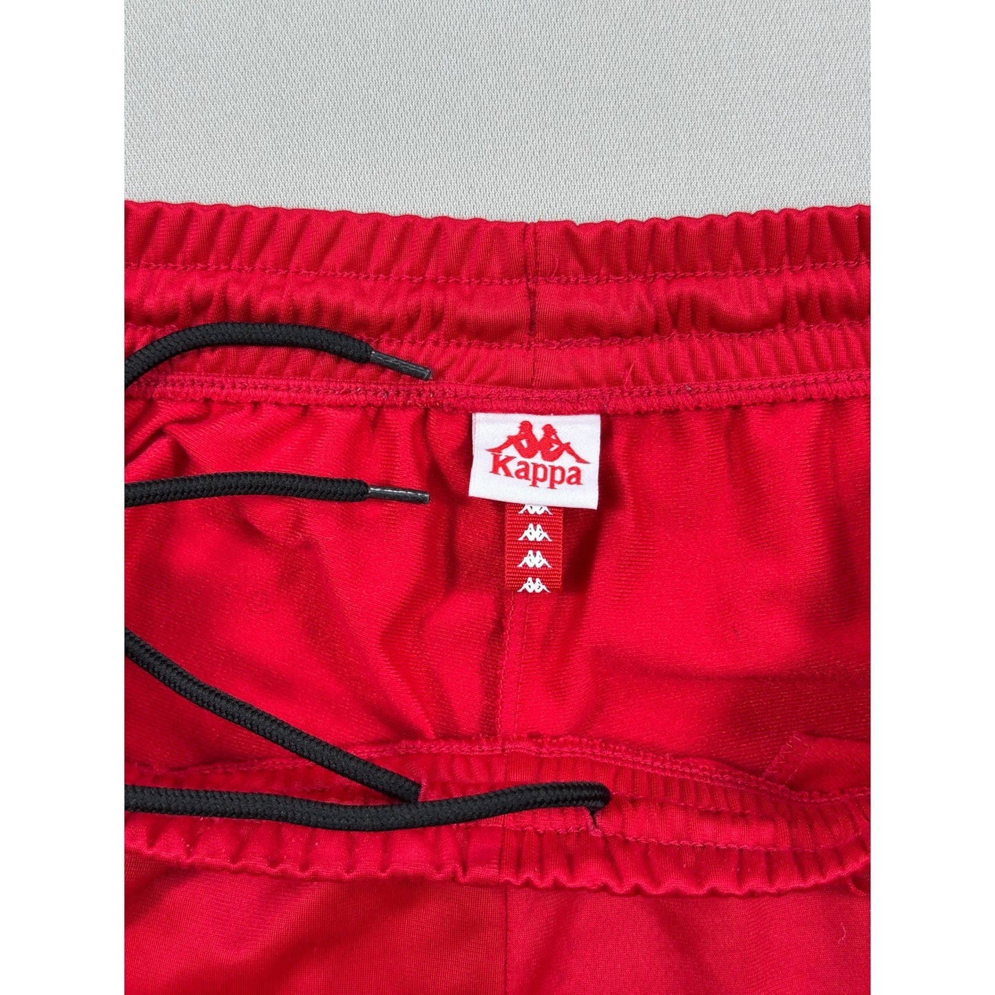 Kappa Red Track Pants Womens Medium Sport Joggers Athleisure Banda 222 Authentic