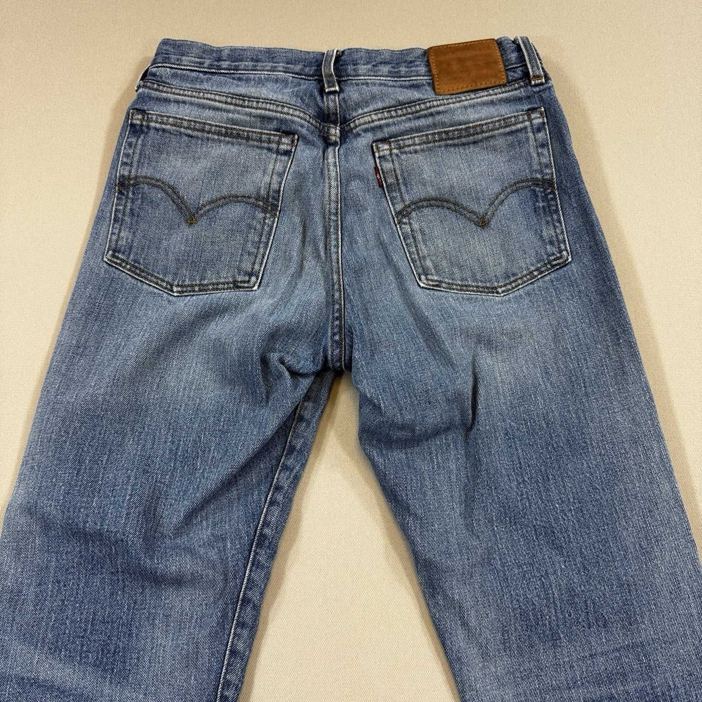 Levi's White Oak Cone Denim 501 Jeans mens 29x26 Cut Off Button Fly