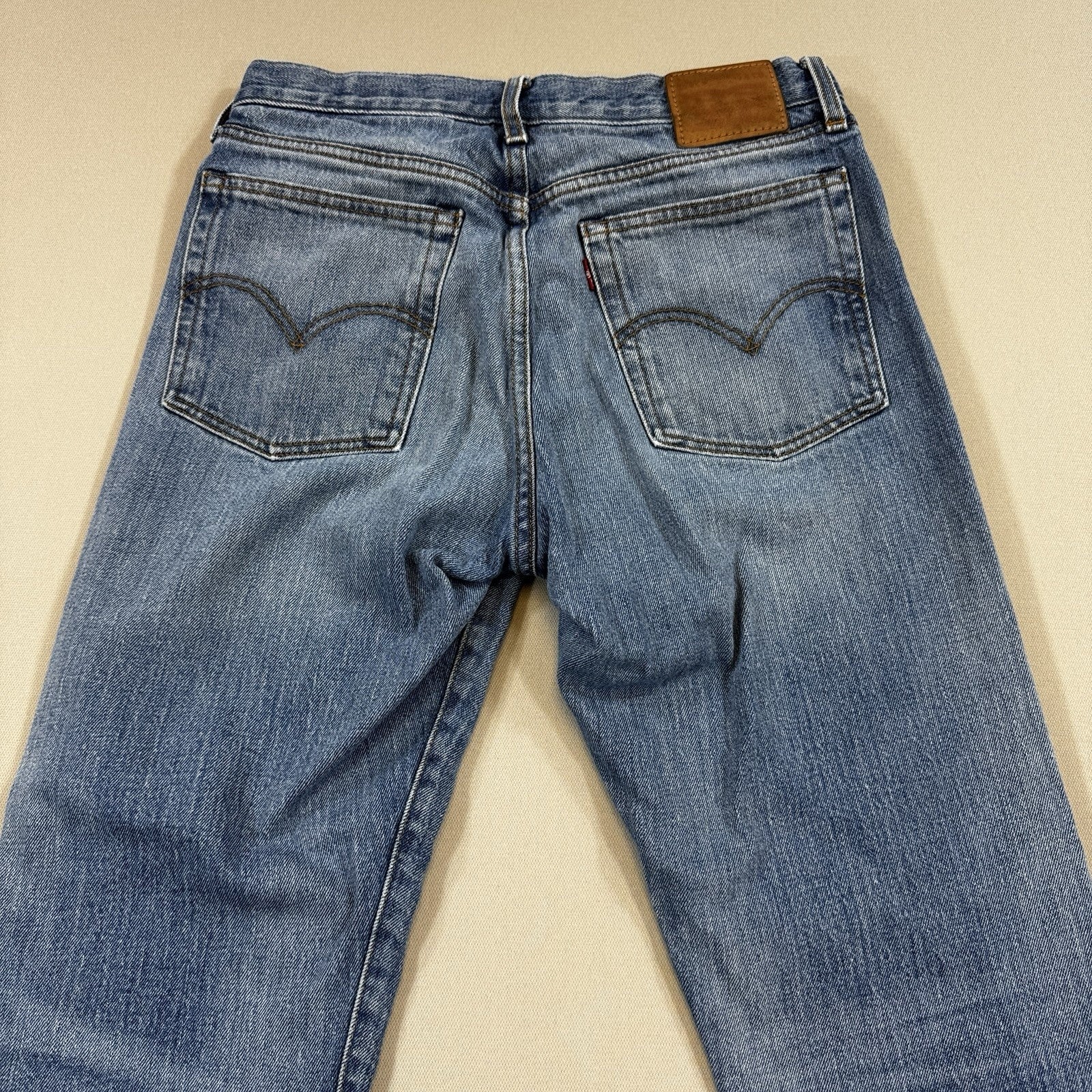 Levi's White Oak Cone Denim 501 Jeans mens 29x26 Cut Off Button Fly