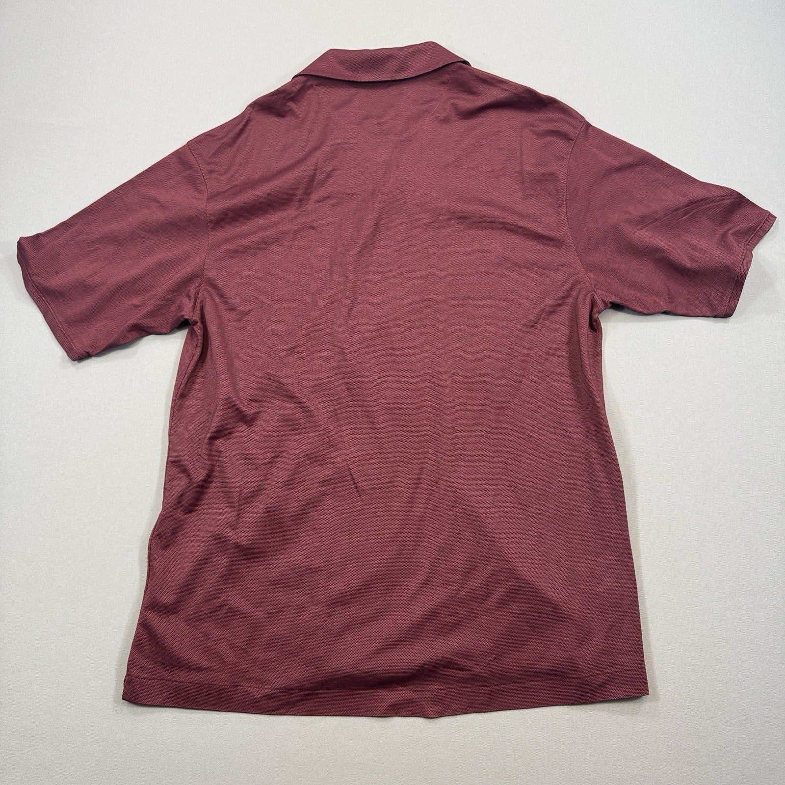 VTG Nike Tiger Woods Collection Shirt Mens XL Burgundy Button Up Performance Y2K