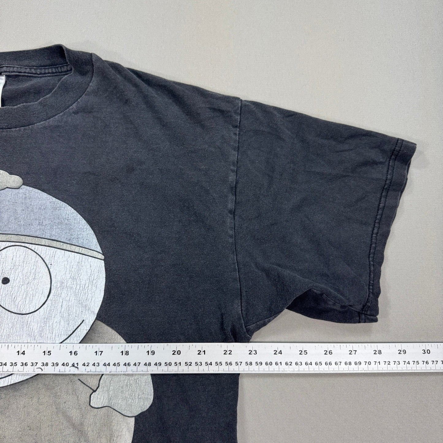Vintage 90s South Park Eric Cartman Graphic T-Shirt Faded Mens XL Black