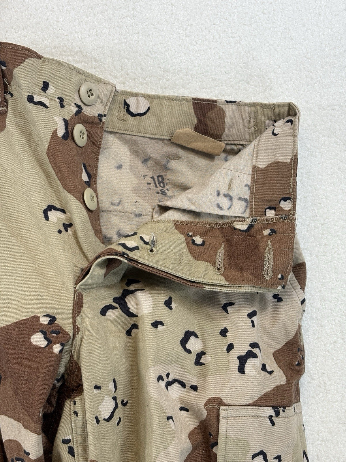 USA Desert Storm Camo Cargo Pants Mens XS Regular Military Pants