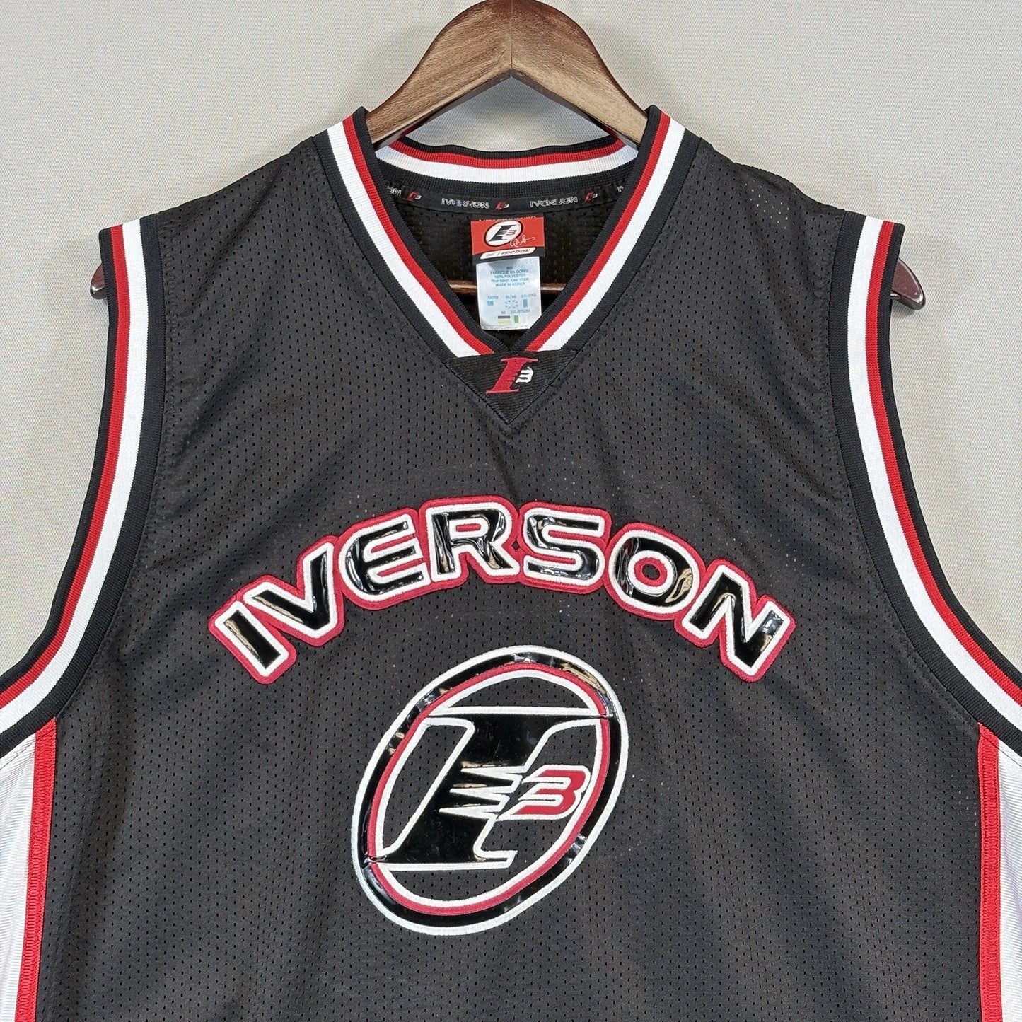 Allen Iverson NBA Black Limited Edition #3 Reebok jersey Mens Size XL