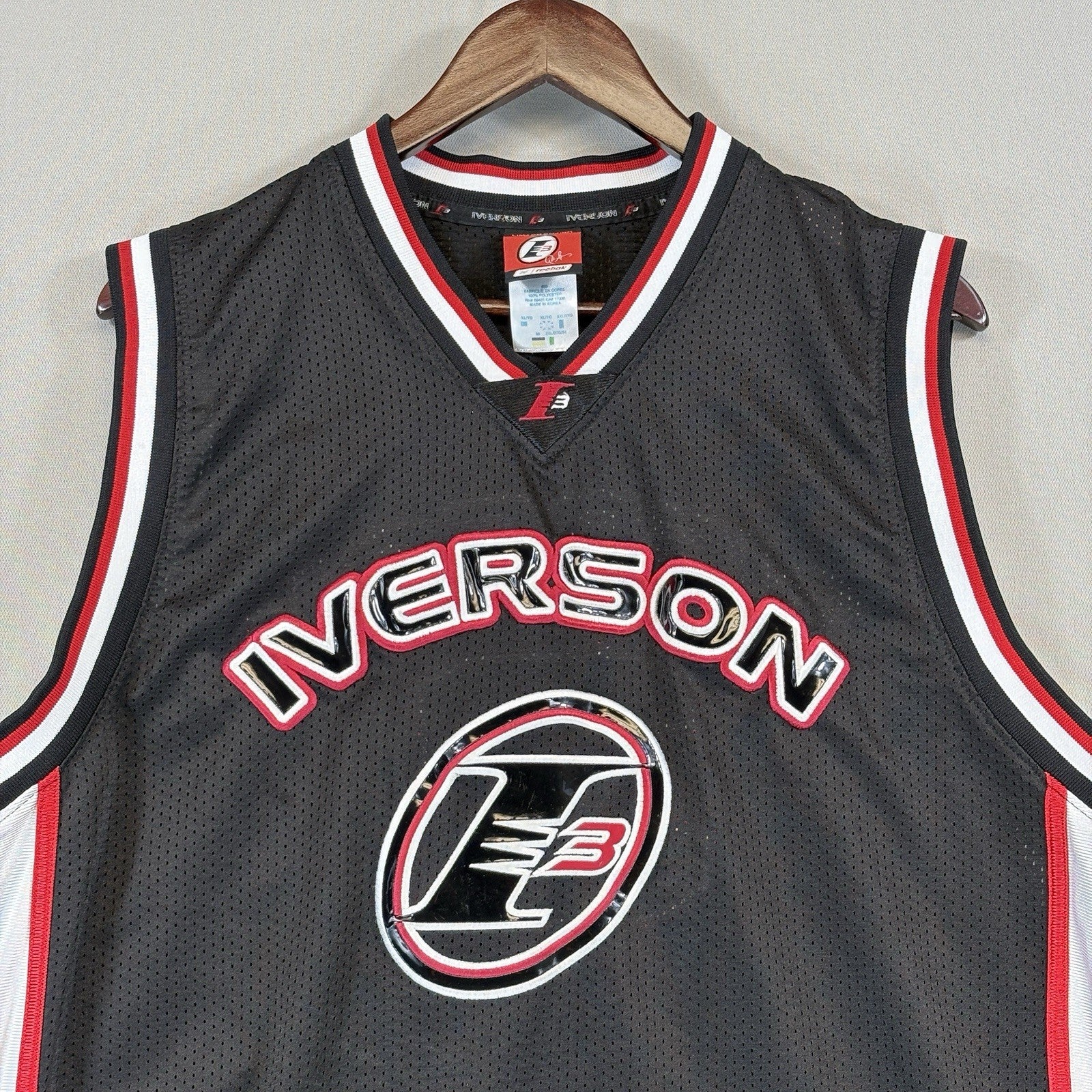Allen Iverson NBA Black Limited Edition #3 Reebok jersey Mens Size XL