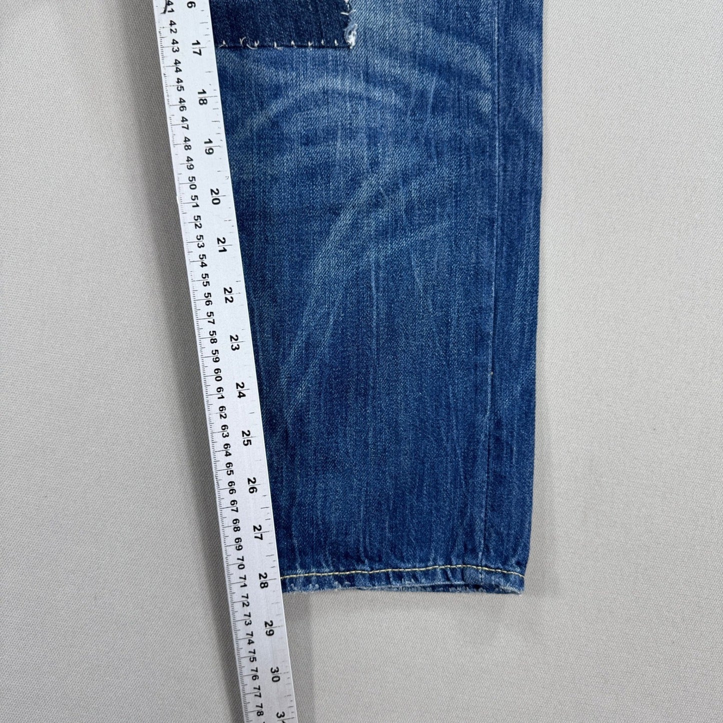 Polo Ralph Lauren Patchwork Jeans Astor Slim Boyfriend Womens Size 26