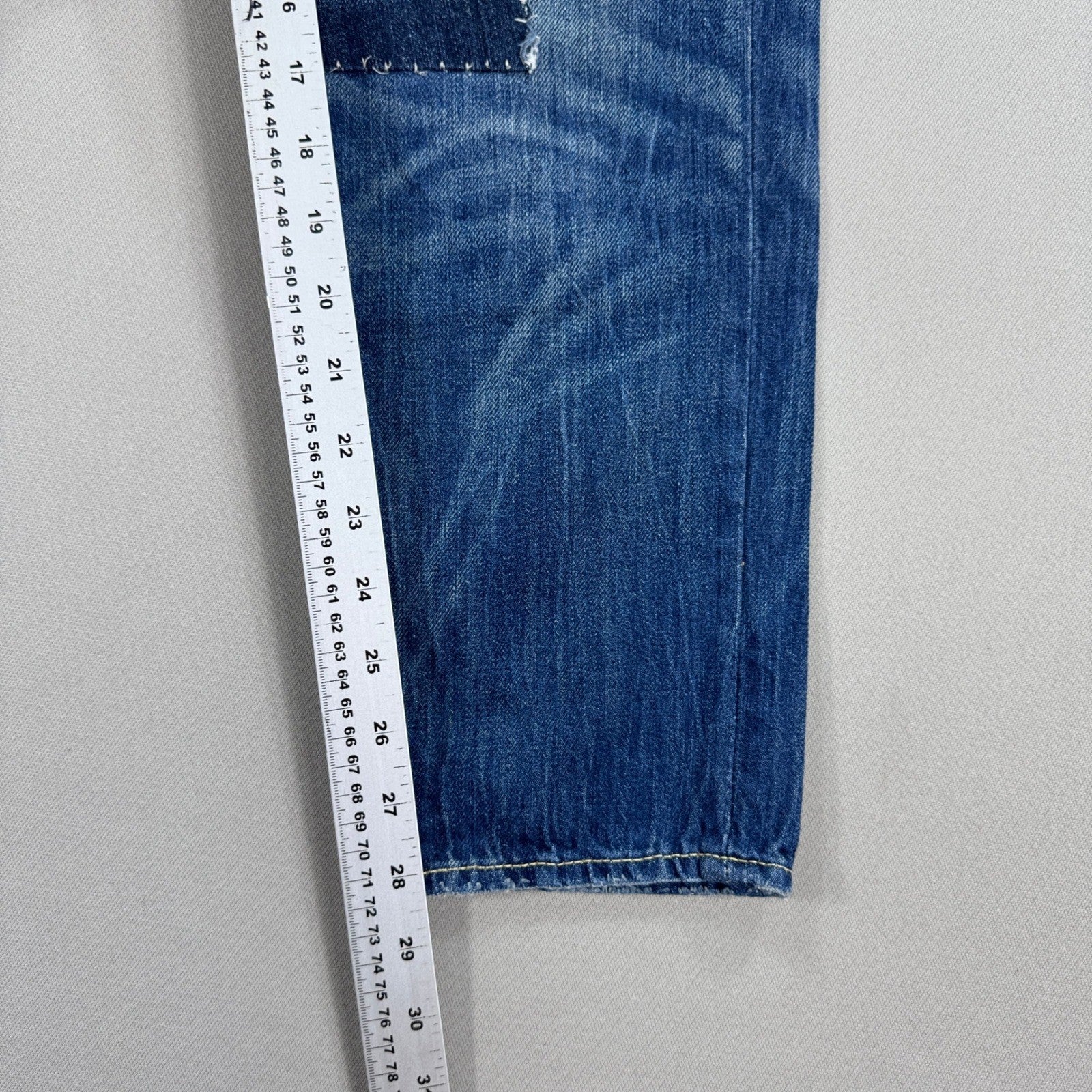 Polo Ralph Lauren Patchwork Jeans Astor Slim Boyfriend Womens Size 26