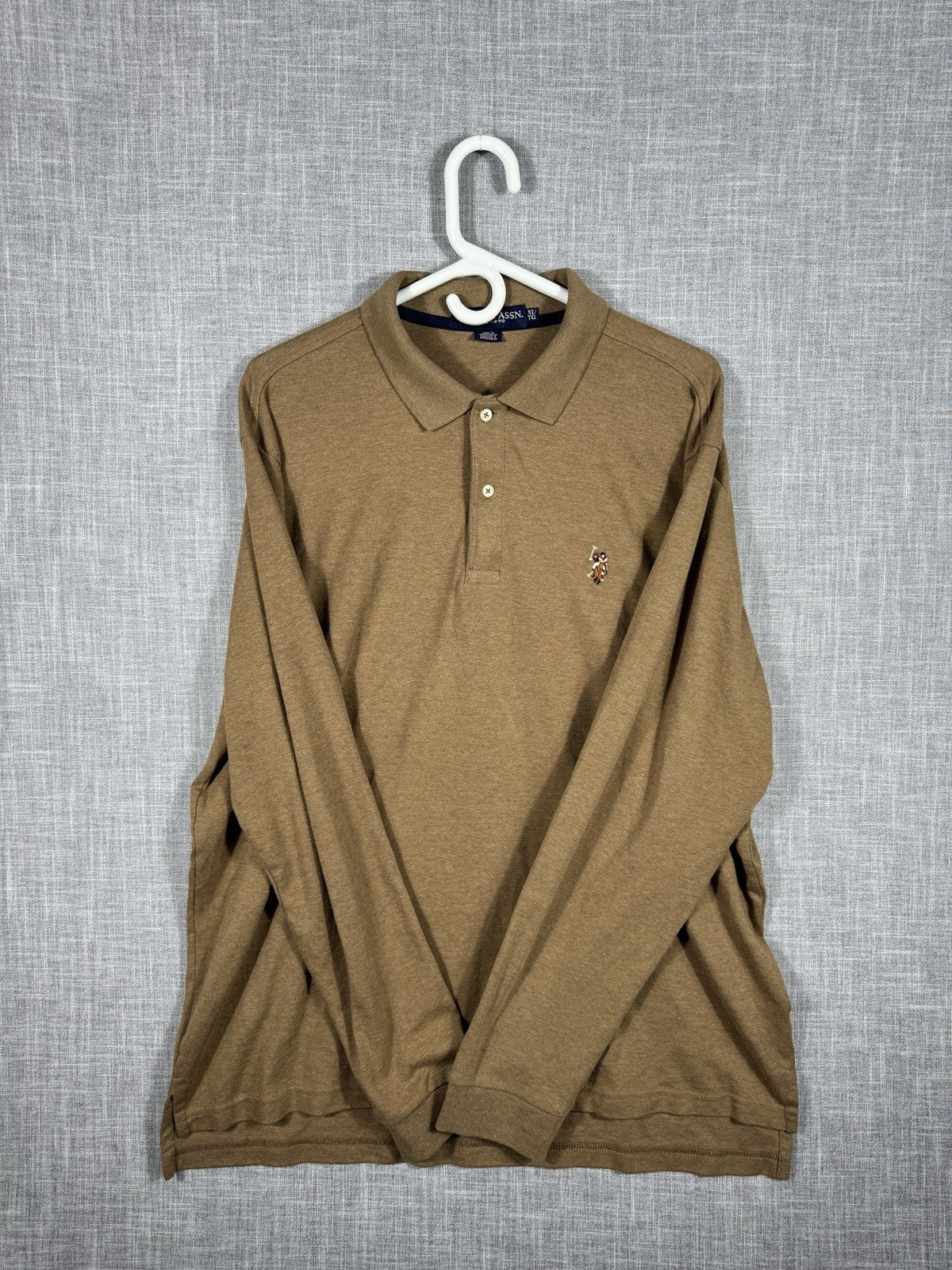 Polo Ralph Lauren Polo Shirt Pima Soft Touch Mens XL  Flesh Pony Long Sleeve