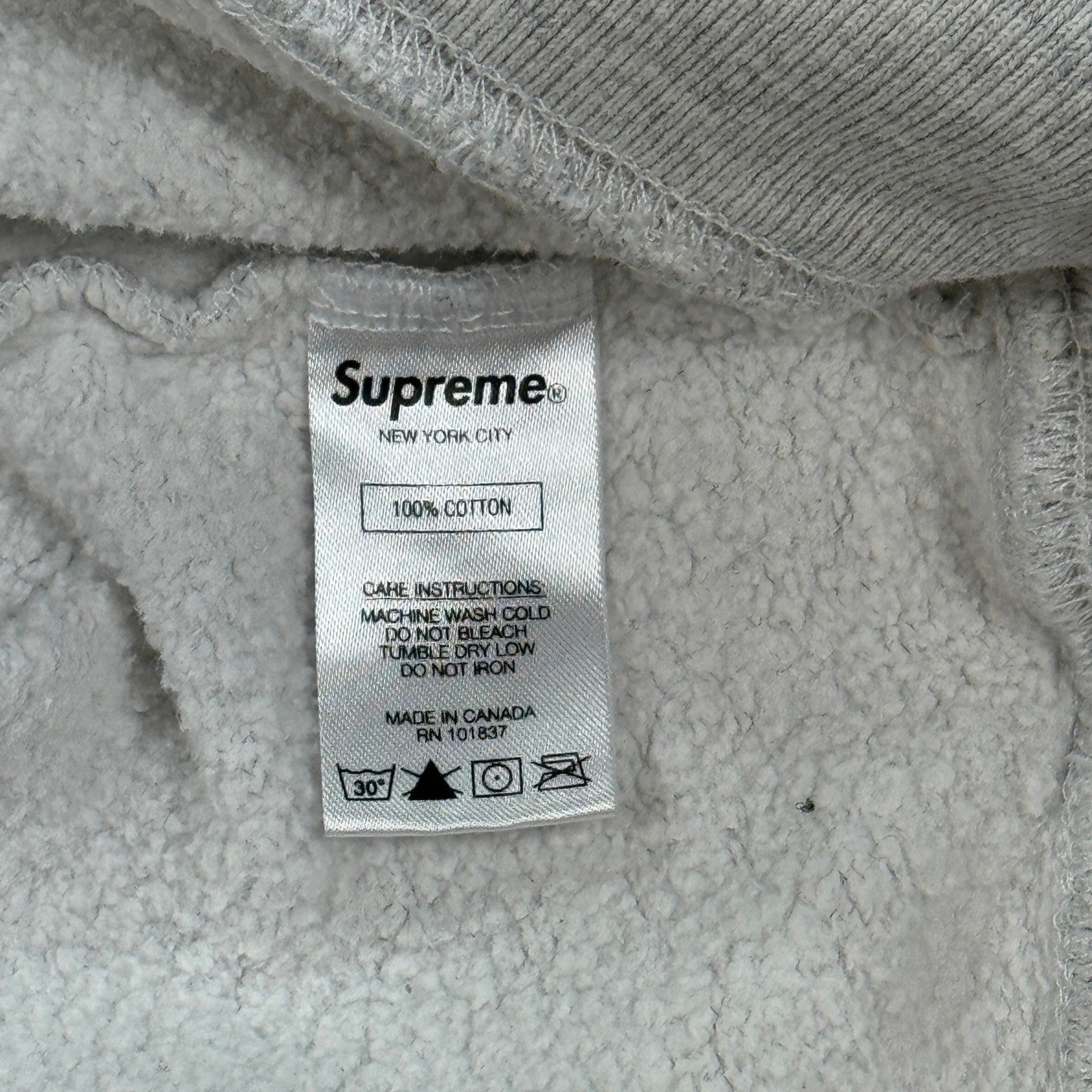 Supreme Ganesh Crewneck Sweatshirt mens Medium Gray Embroidered Logo Pullover
