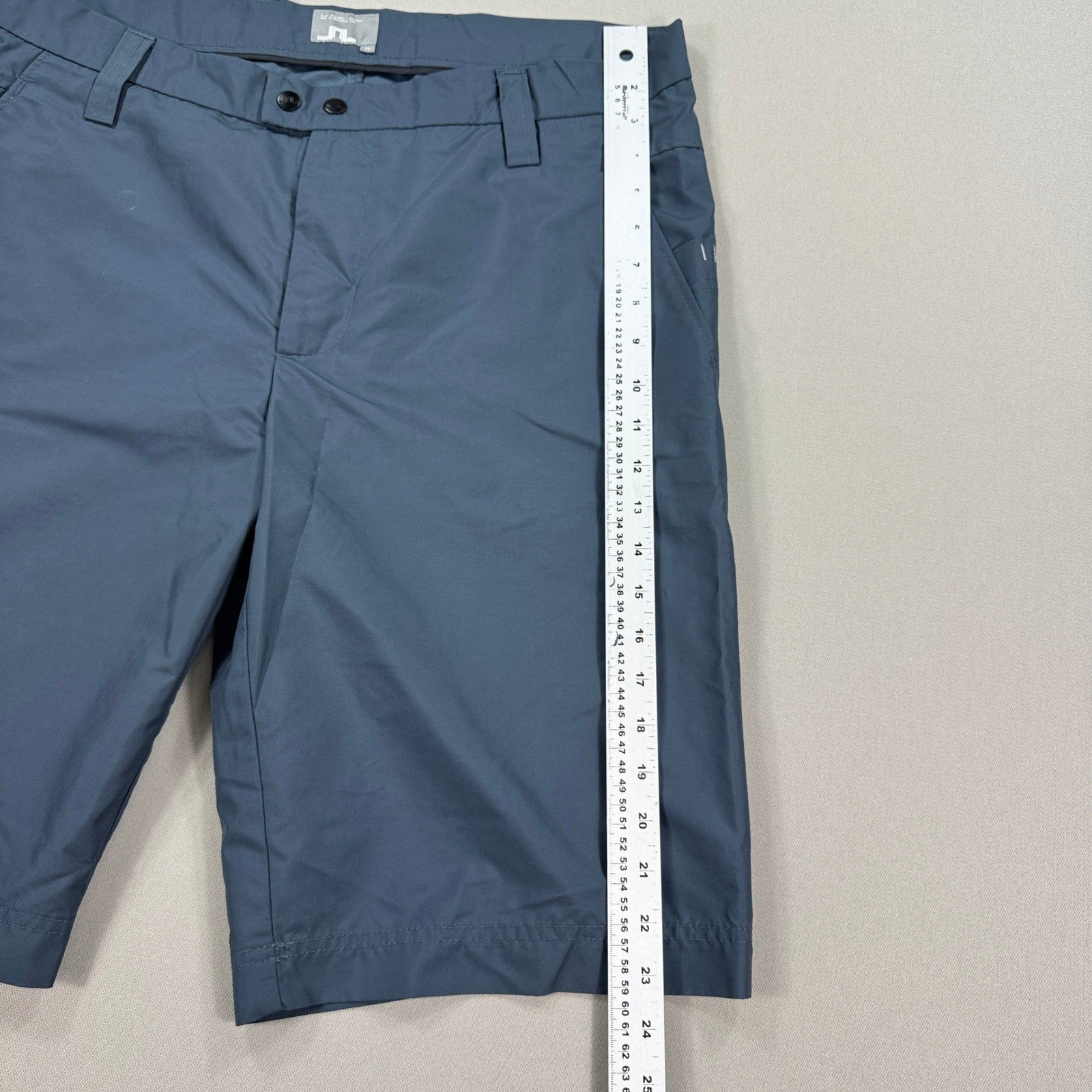 JLindeberg Golf Shorts mens 36 Blue Flat Front Performance Lightweight Pockets