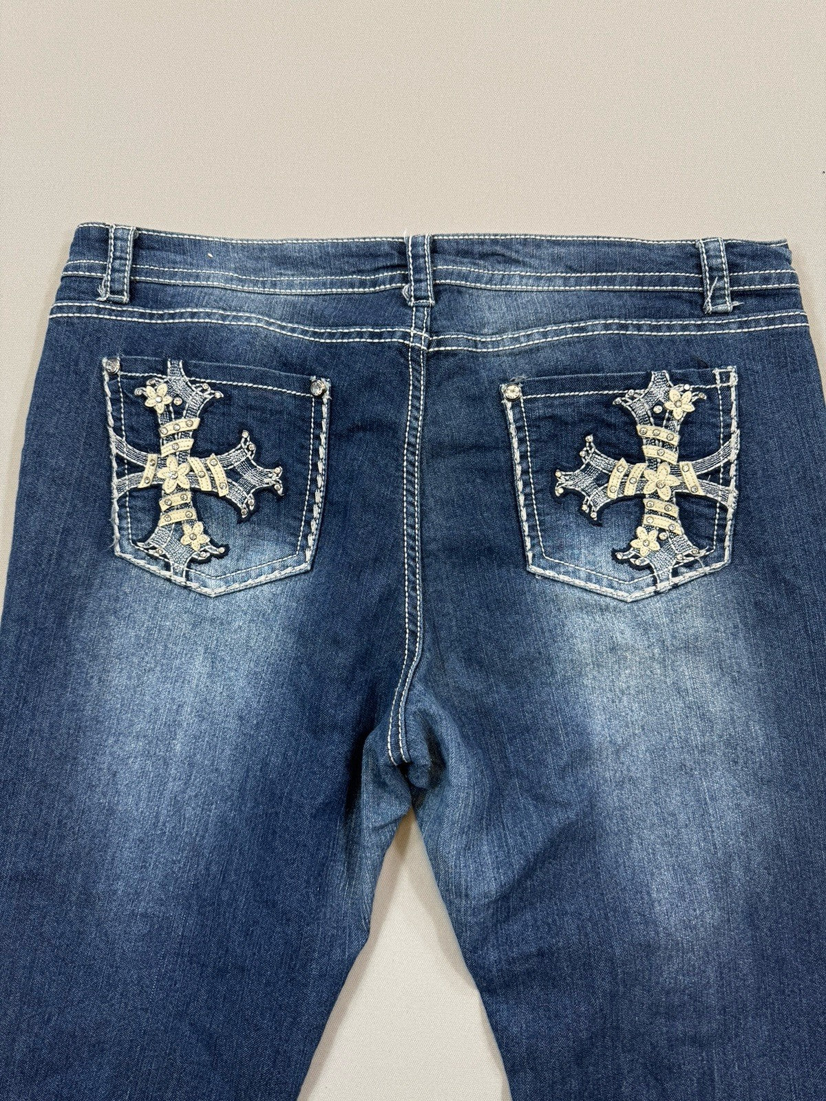 Suko Jeans Bootcut Womens Size 10 Blue Denim Pants Straight Leg Relaxed Fit