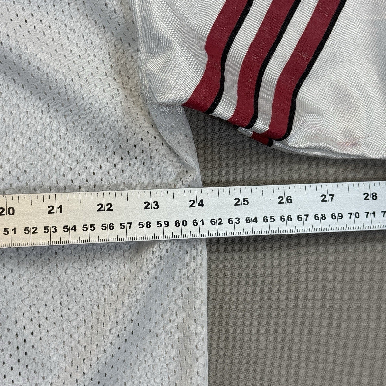 Vintage 90s Adidas Jerry Rice SF 49ers Jersey mens Large White Made In Canada