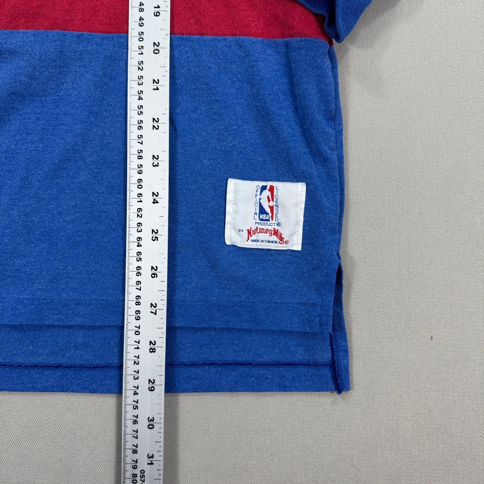 Vintage Detroit Pistons Polo Shirt Nutmeg Mills mens Large Basketball