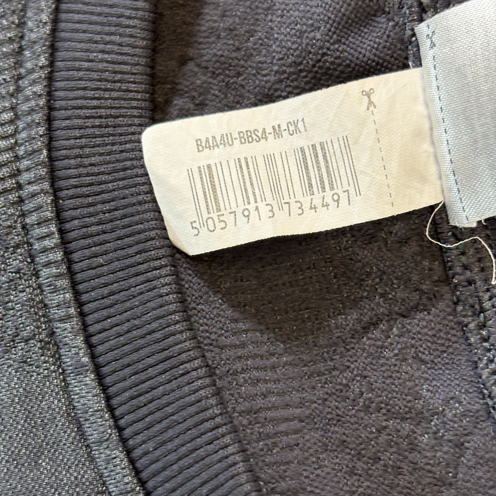 Gym Shark Adapt Camo Long Sleeve Cropped Top  Lace Back Gray Womens Medium