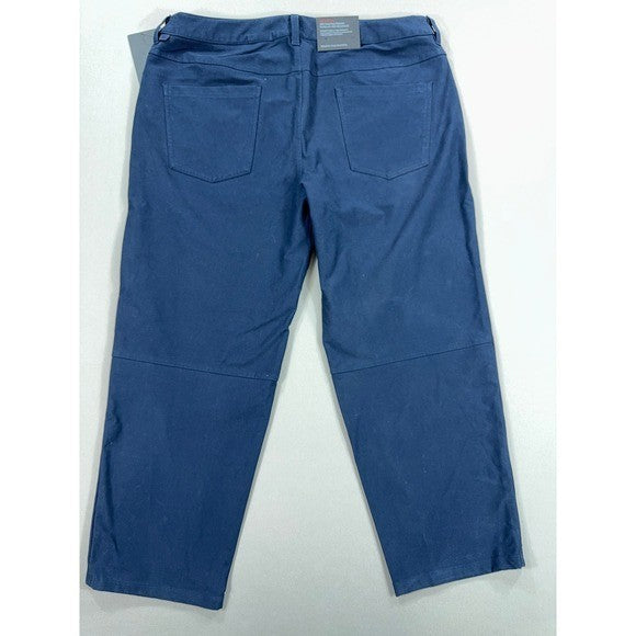 NWT Lululemon Ripstop Pants Mens Size 38 Navy Blue 5-Pocket Relaxed Fit Stretch