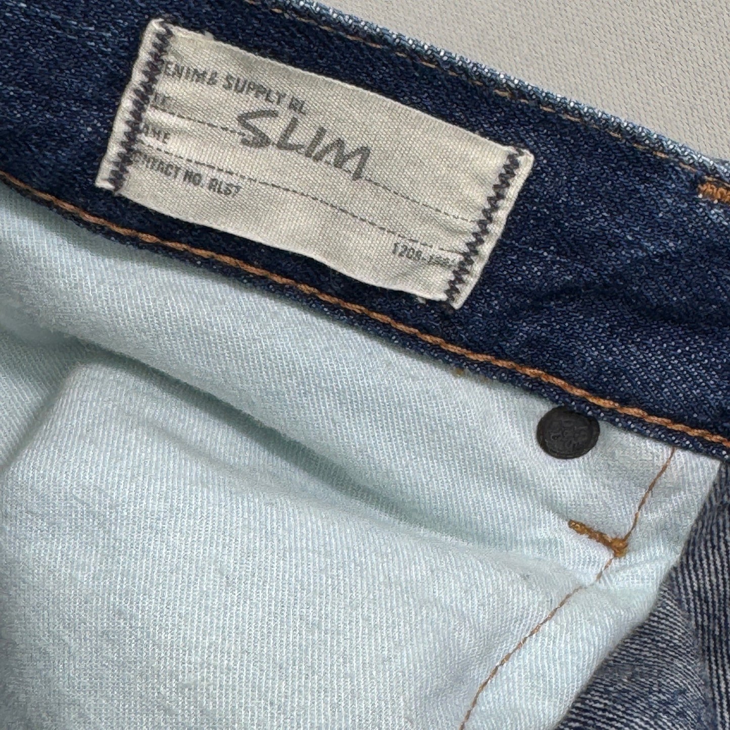 Denim & Supply Ralph Lauren Distressed Jeans Slim mens 38x32 Denim Straight Leg