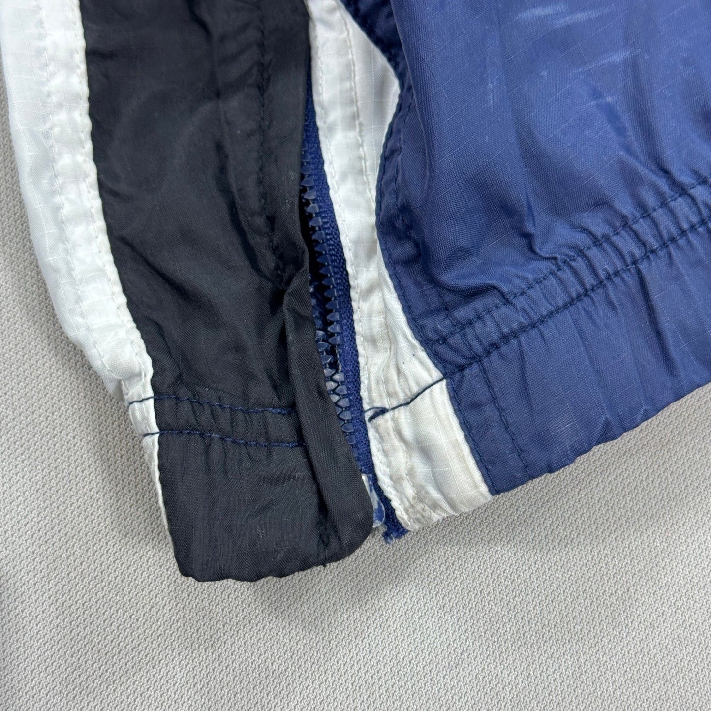 Vintage Nike Track Pants mens Large Blue Windbreaker Elastic Waist Zipped Ankle