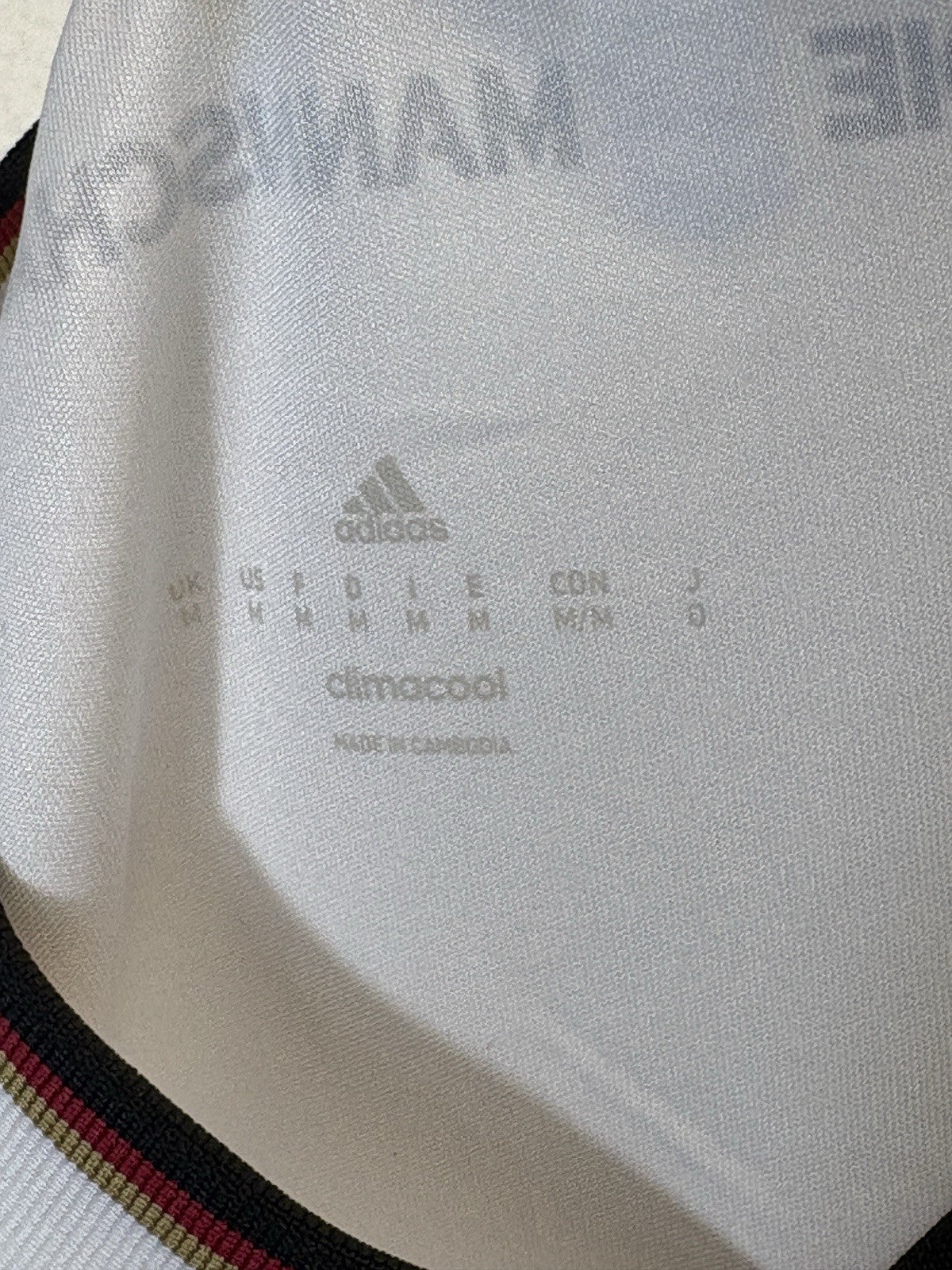 Adidas National Team Germany Home White Jersey Soccer Y2K FIFA Mens Medium