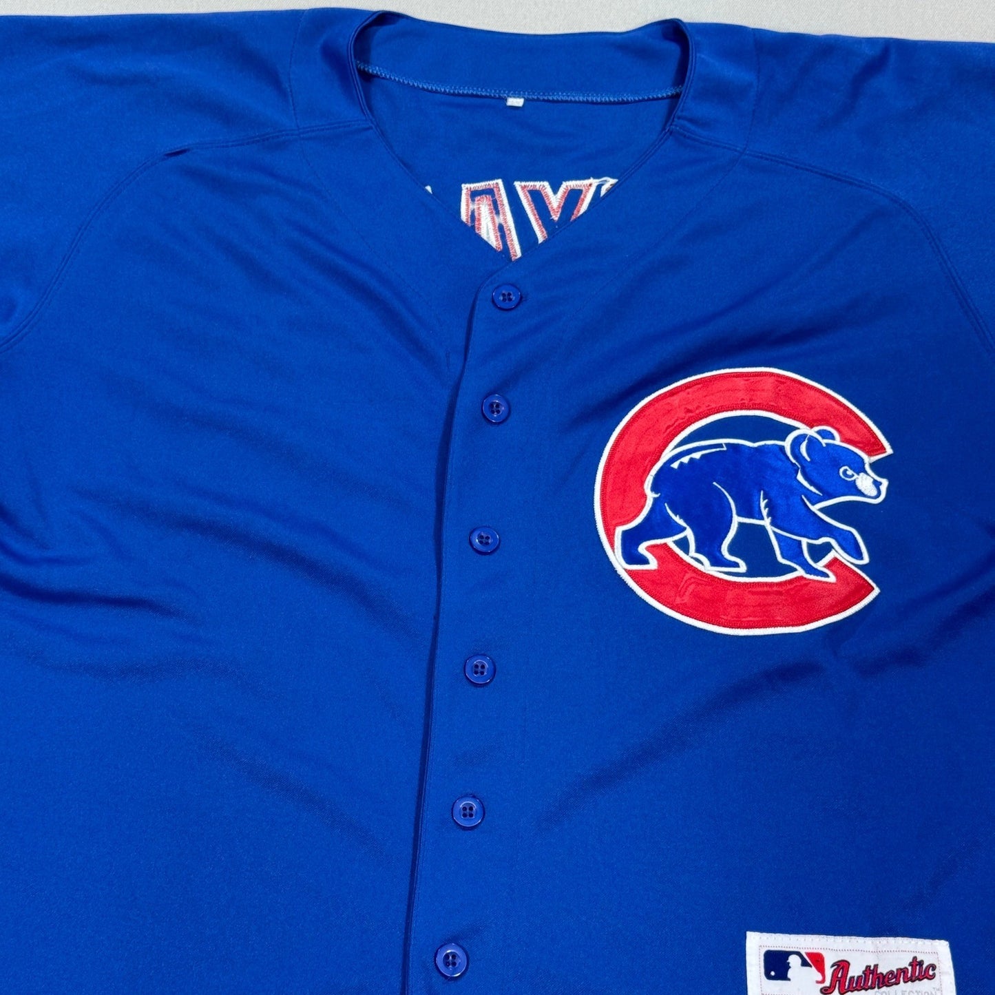 Kris Bryant #17 Chicago Cubs Jersey Majestic Cool Base MLB Baseball Size 48 Blue