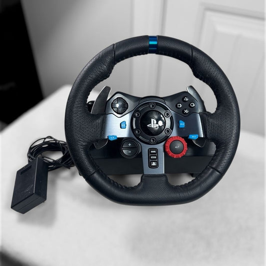 Logitech G29 Driving Force GT Racing Wheel with AC Adapter Tested Working PS5 PC