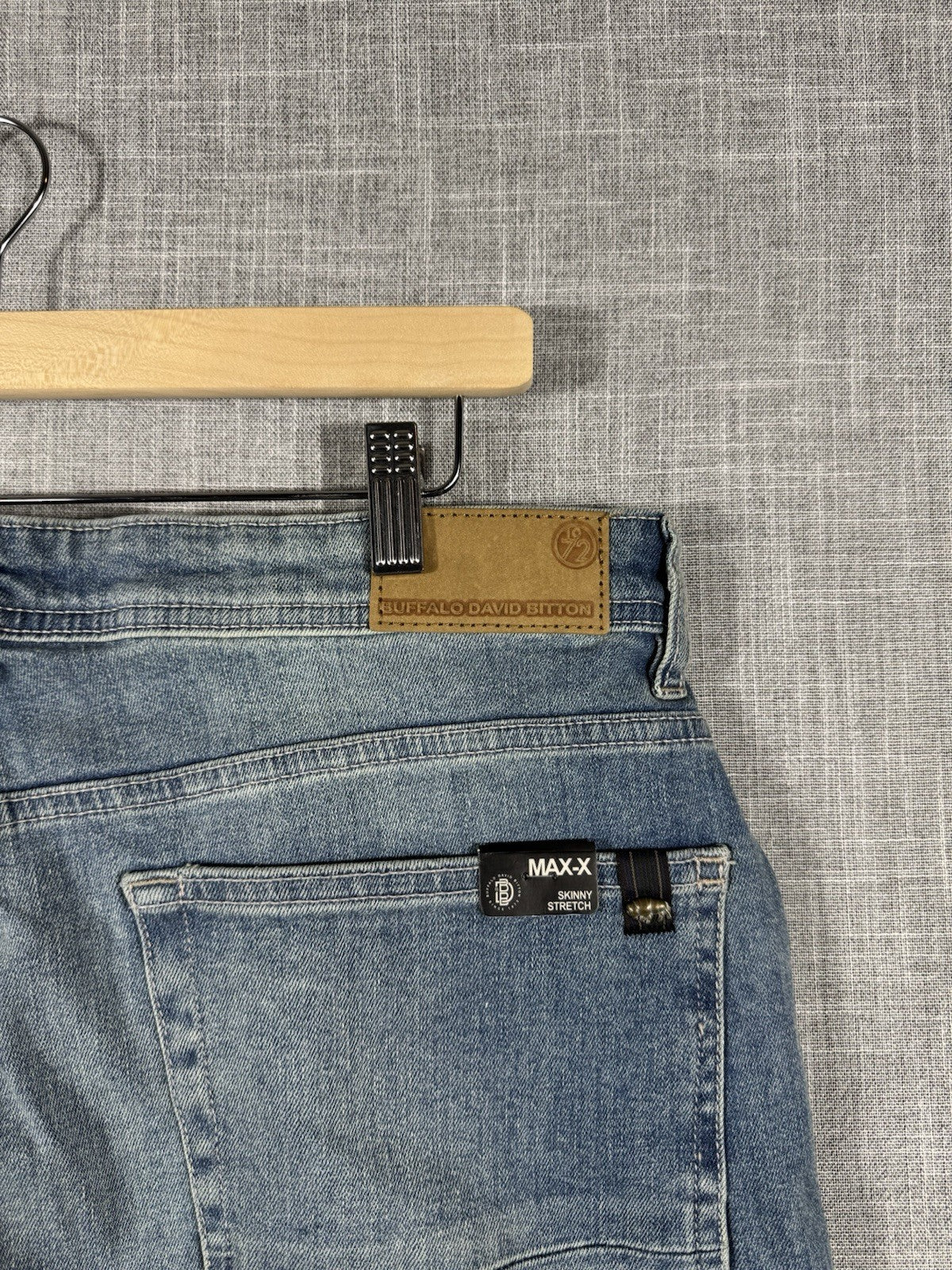 Buffalo David Bitton Max-X Jeans Mens 34x32 Skinny Stretch New Msrp $119