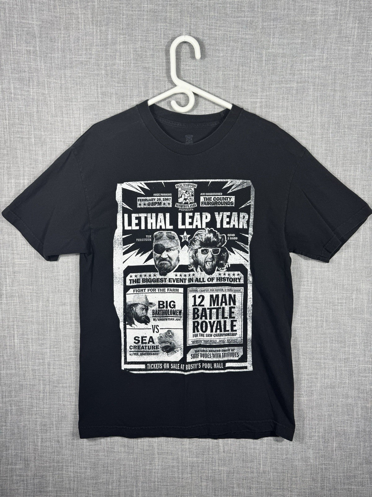 Vintage WWE Lethal Leap Year Southpaw Regional Wrestling T Shirt Size Large
