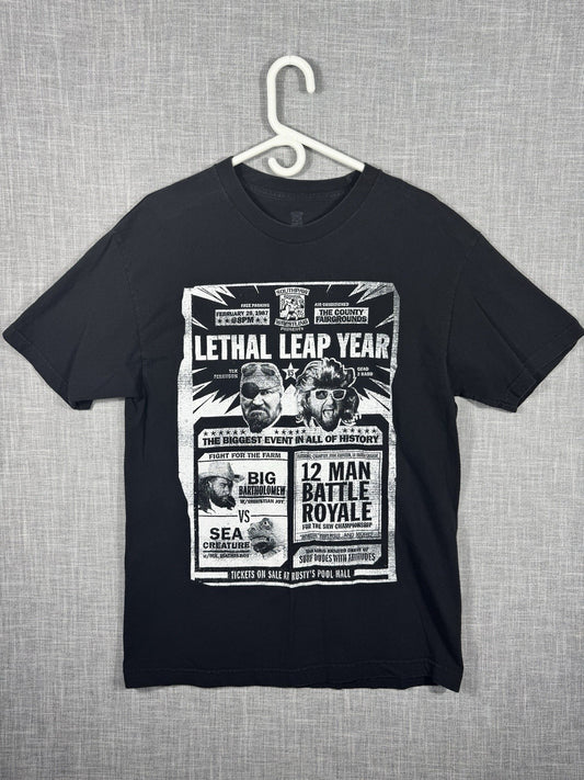 Vintage WWE Lethal Leap Year Southpaw Regional Wrestling T Shirt Size Large