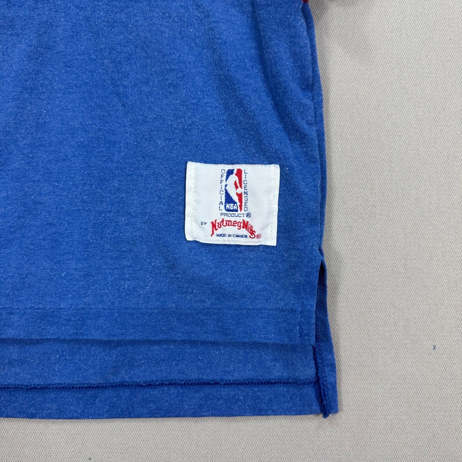 Vintage Detroit Pistons Polo Shirt Nutmeg Mills mens Large Basketball