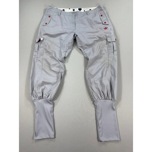 Vintage Adidas High Ribbed Cuffs Pants mens XL Cargo Pockets Y2K