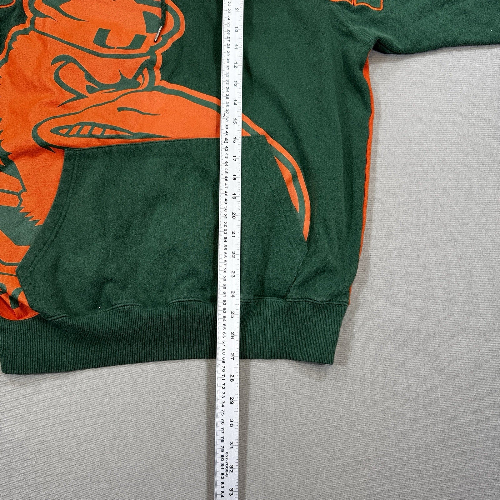 Miami Hurricanes Starter Sebastian The Ibis Sweatshirt Embroidered - Men’s Large