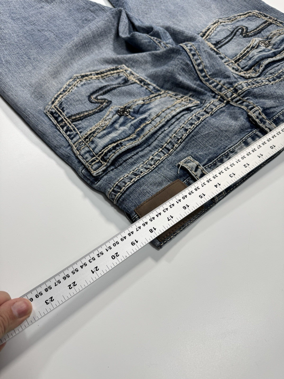 Silver Jeans Gordie Loose Fit Straight Leg Mens 38x32 Blue Relaxed