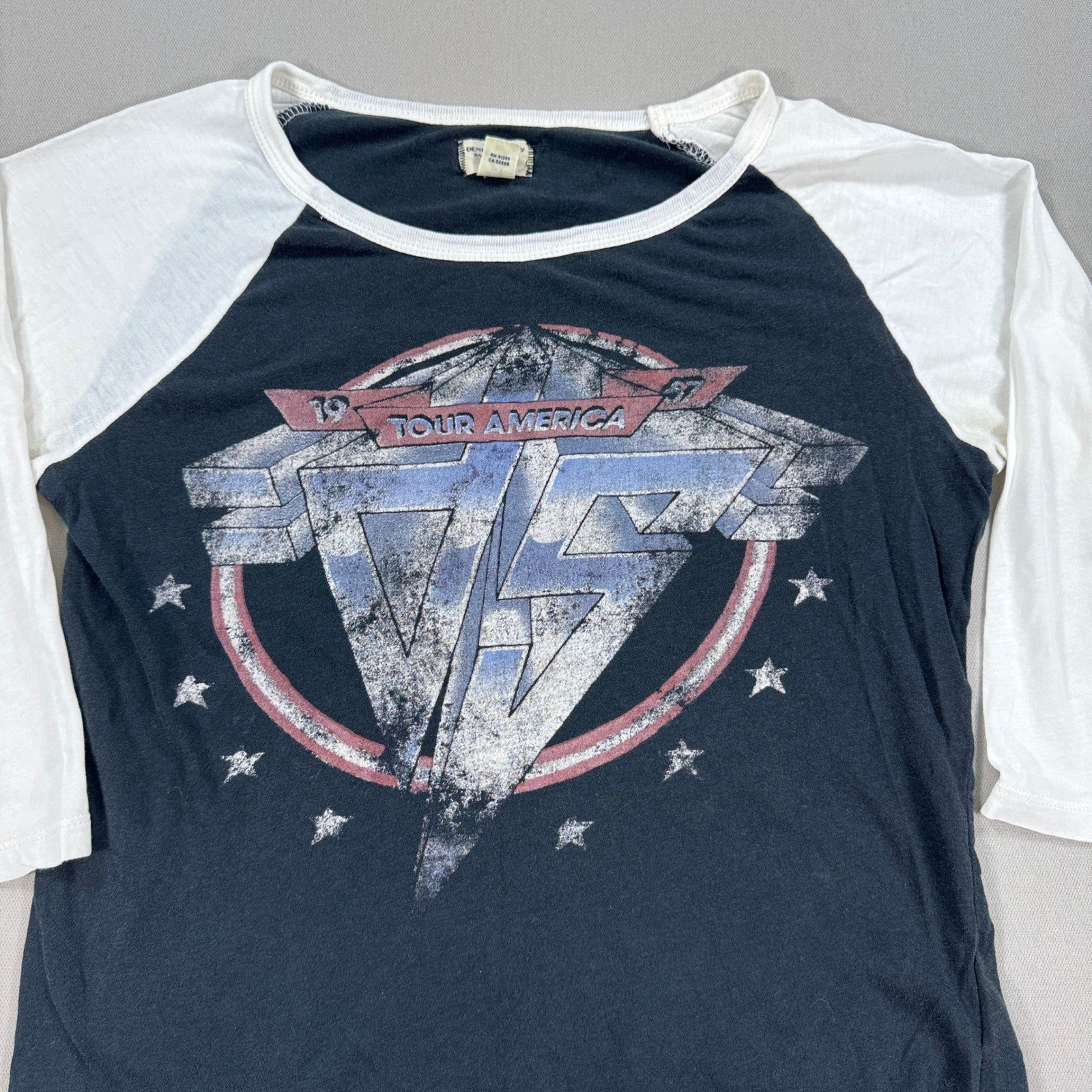VTG Van Halen 1987 Tour T-Shirt America Ralph Lauren Denim & Supply Womens XS