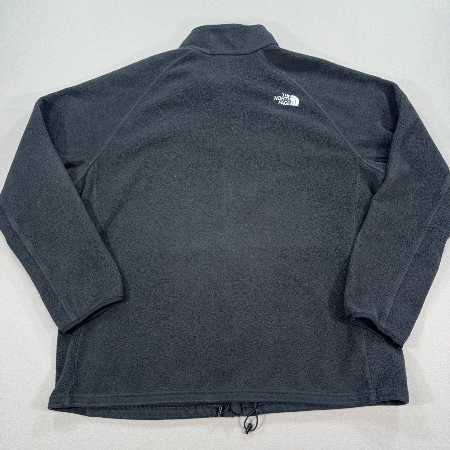 The North Face Khumbu Jacket mens 2XL Gray Full Zip Fleece Sweater Black