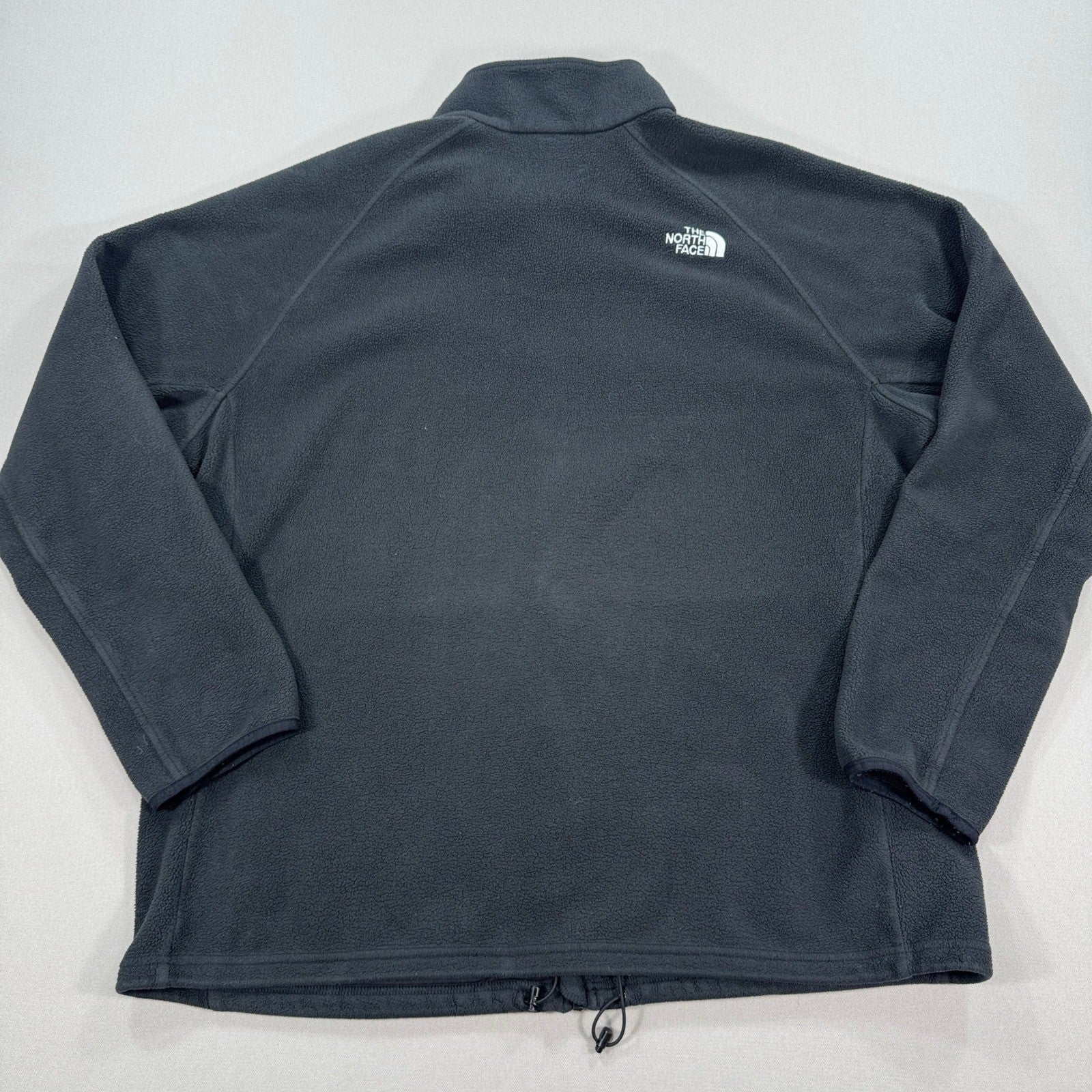 The North Face Khumbu Jacket mens 2XL Gray Full Zip Fleece Sweater Black