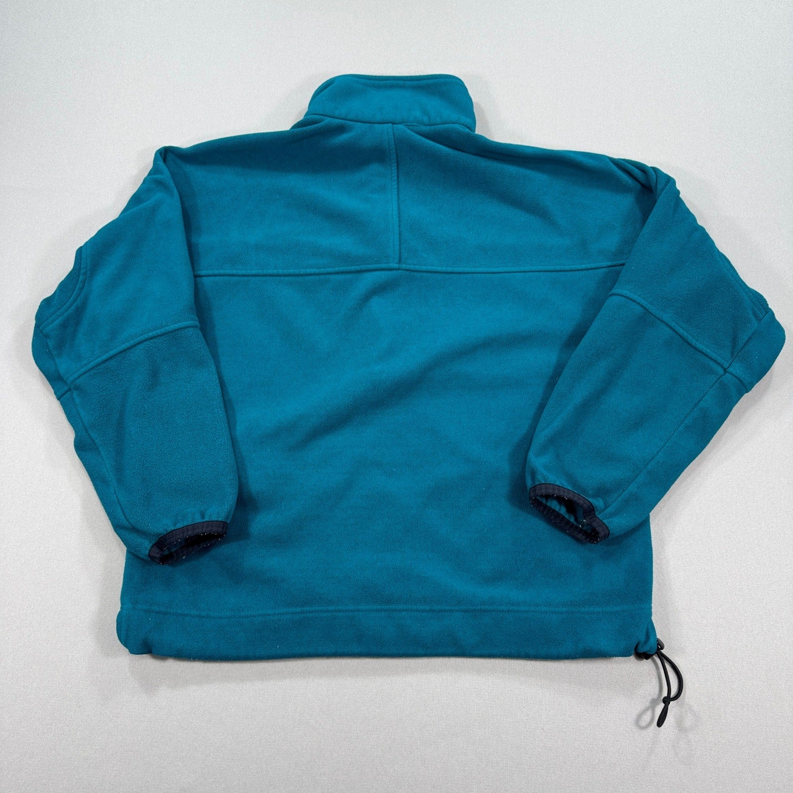 Nike ACG Fleece Sweater mens Medium Teal Half Zip Pullover Cozy waist Cinch