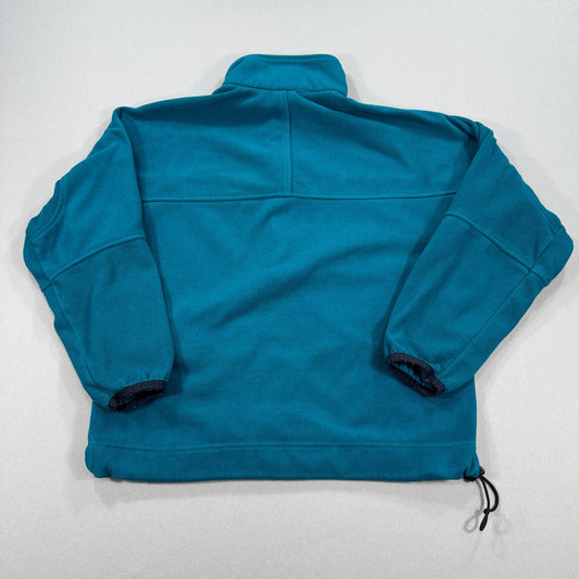 Nike ACG Fleece Sweater mens Medium Teal Half Zip Pullover Cozy waist Cinch