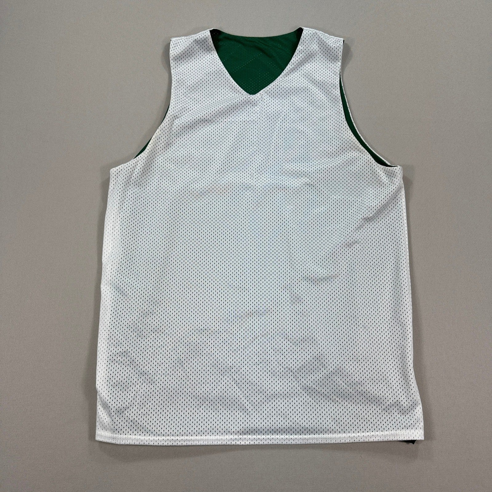 Nike Stock Reversible Basketball Jersey mens Medium Green White Practice Blank