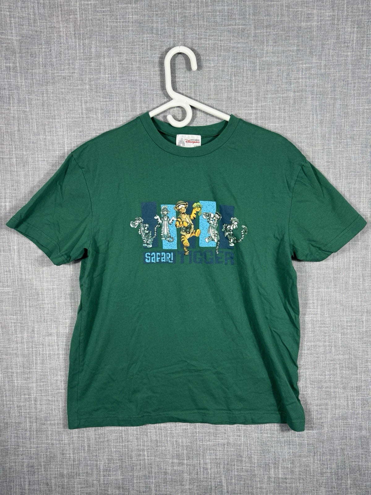 Tigger - "Safari Tigger" - Green Disney Shirt - "Animal Kingdom" Hong Kong Large