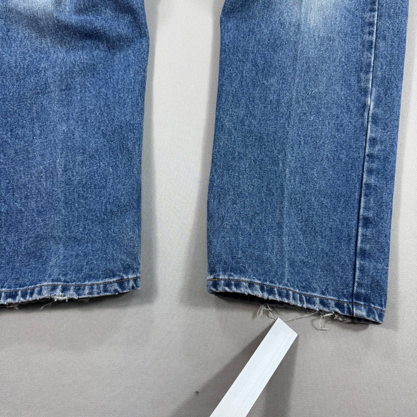 Vintage Polo Ralph Lauren Jeans Men's 38x32 Blue Denim Relaxed Distressed