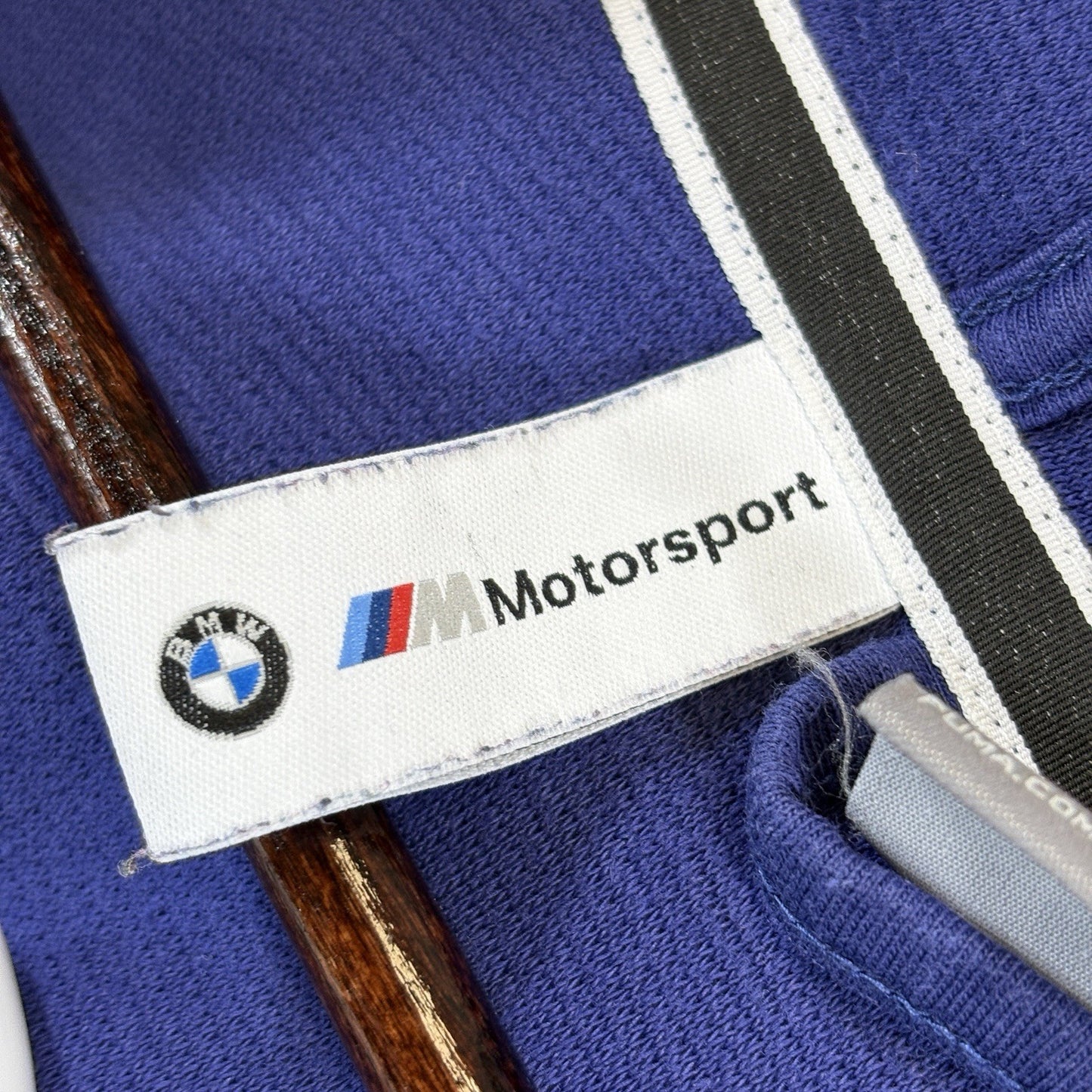 Puma BMW Motorsport Hooded Jacket Mens Blue Red Regular Fit Full Zip Small